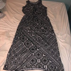 FADED GLORY PLUS SIZE TRIABAL MAXI DRESS